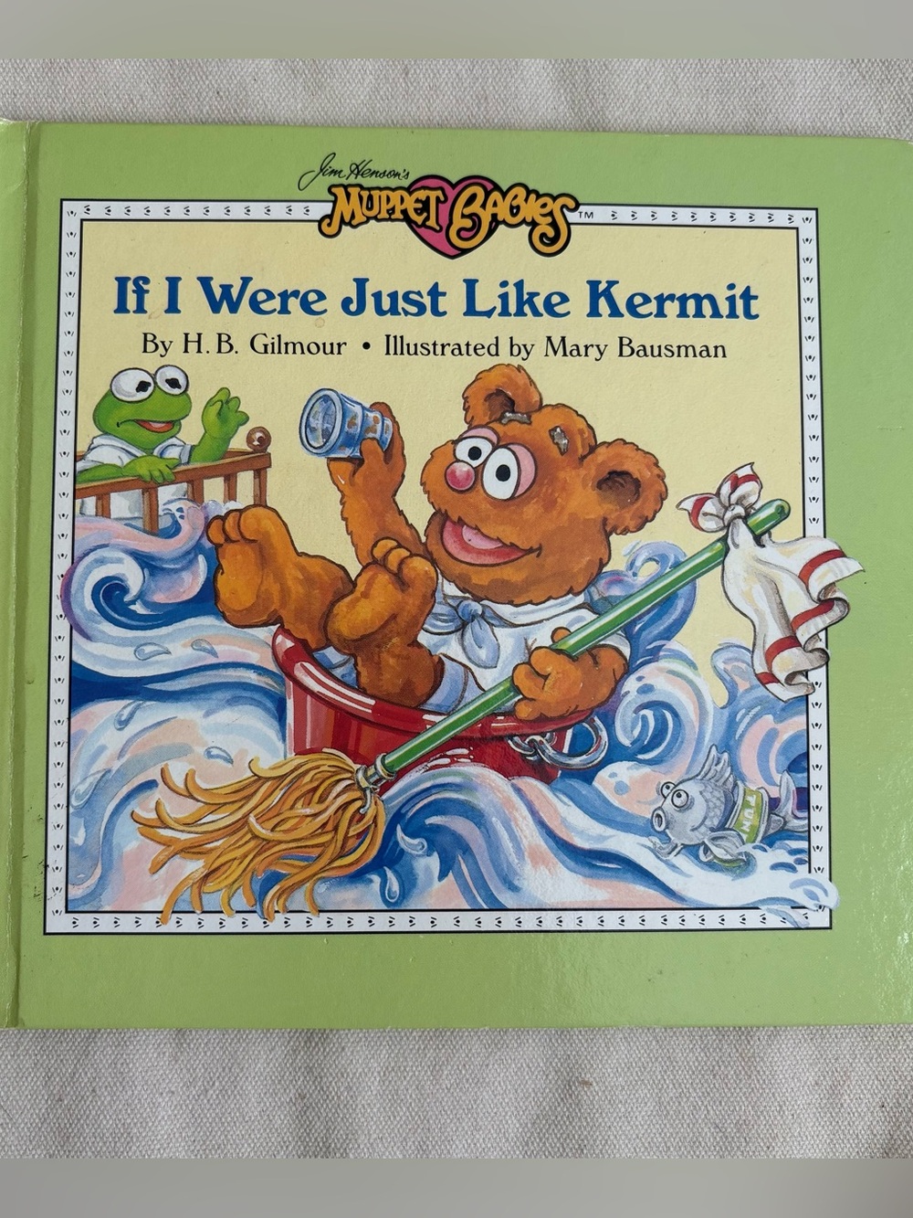 Muppet Babies "If I Were Just Like Kermit" Picture Book 1986